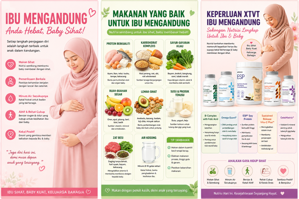 vitamin ibu mengandung, Hamil, menyusu