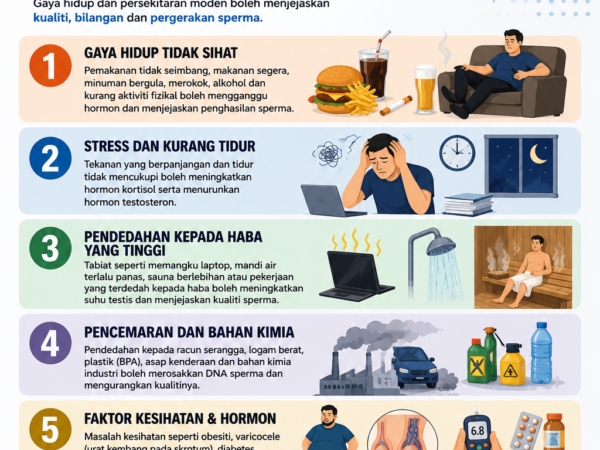 Antara 5 Sebab Lelaki Sekarang Susah Nak Hasilkan Sperma Sihat | Ramai Tak Sedar