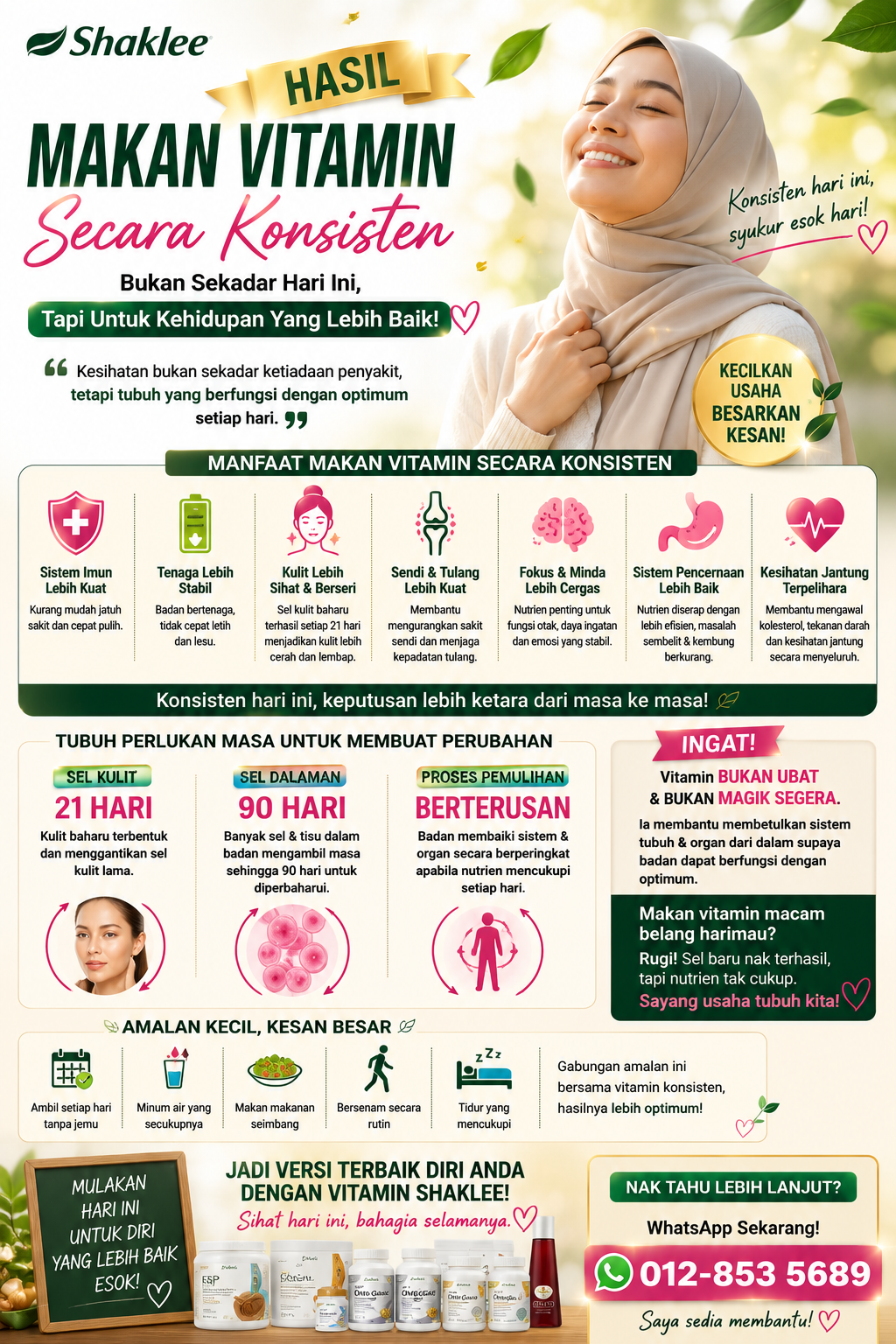 Mengapa Perlu Ambil Vitamin Secara Konsisten? Ini Sebab Ramai Tidak Nampak Kesan